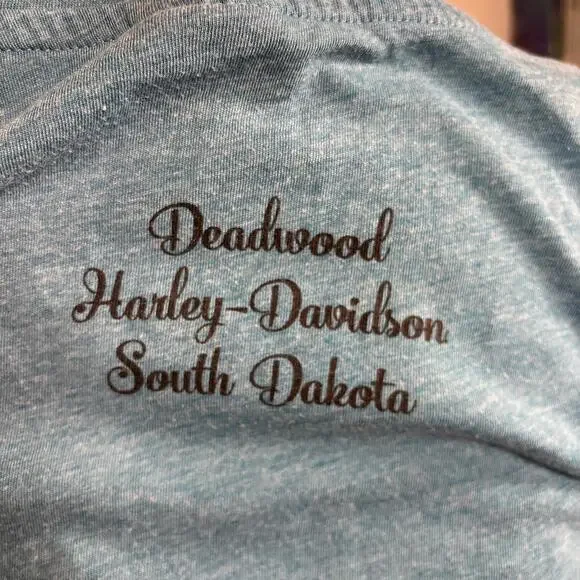 y2k bedazzled harley davidson long sleeve - Picture 4 of 6